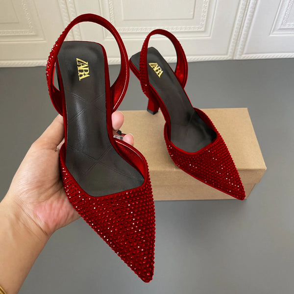 Zara Stone Pointed Heel