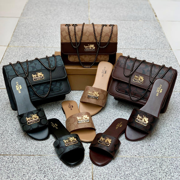 Coach Slipper + Coach CrossBody Bag