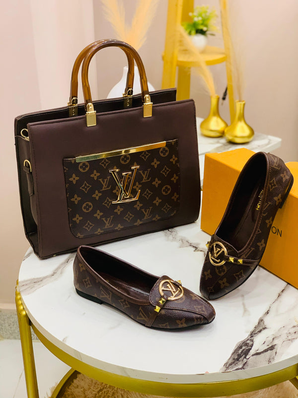 Louis Vuitton LV Shoes 👞 + Louis Vuitton LV Hand Bag 👜